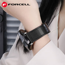 Заредете изображение във визуализатора на галерията – FORCELL F-DESIGN FS20 magnetic eco leather strap for SAMSUNG Watch 20 mm brown
