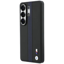 Заредете изображение във визуализатора на галерията – BMW case for SAMSUNG S26 Ultra compatible with MagSafe BMHMS26L25PCPSKB (Perforated Stripe Logo) blue
