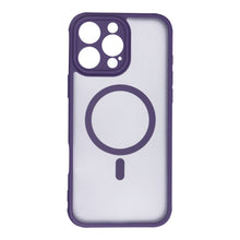 Заредете изображение във визуализатора на галерията – FULL MATTE MAG COVER case compatible with MagSafe for IPHONE 16 Pro Max purple
