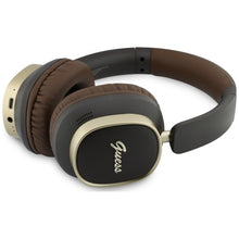 Заредете изображение във визуализатора на галерията – Wireless headphones Guess ENC Rectangle Metal Script brown
