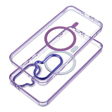 Заредете изображение във визуализатора на галерията – Case for Samsung A07 / A08 Frame Clear Hybrid Mag Cover compatible with MagSafe purple

