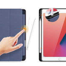 Заредете изображение във визуализатора на галерията – Dux Ducis Domo case with flap and smart sleep for iPad 7 / 8 / 9 10.2'' - blue
