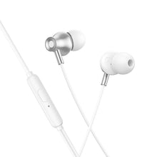 Заредете изображение във визуализатора на галерията – Wired earphones with microphone Jack 3,5 mm Hoco M119 silver

