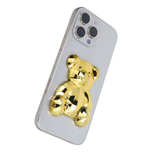 Заредете изображение във визуализатора на галерията – Phone stand BEAR - stick-on - gold

