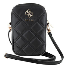 Заредете изображение във визуализатора на галерията – Guess Zip Quilted 4G bag - black
