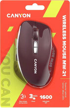 Заредете изображение във визуализатора на галерията – Wireless mouse BT 1200 dpi CANYON MW-21 red
