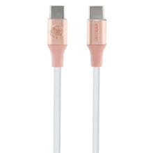 Заредете изображение във визуализатора на галерията – Guess Ebossed Logo USB-C / USB-C Cable 1.5m Fast Charging - Pink
