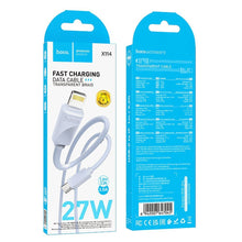 Заредете изображение във визуализатора на галерията – HOCO cable Type C to Lightning PD 27W X114 1 m blue
