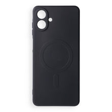 Заредете изображение във визуализатора на галерията – Case for Samsung A08 Silicone Mag Cover compatible with MagSafe (camera protection) black
