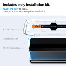 Заредете изображение във визуализатора на галерията – Spigen Glas.tR EZ Fit Privacy tempered glass for Samsung Galaxy S24+ - 2 pcs.
