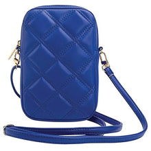 Заредете изображение във визуализатора на галерията – Guess Zip Quilted 4G bag - blue
