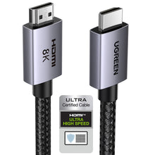 Заредете изображение във визуализатора на галерията – Ugreen HD171 35376 cable with HDMI 2.1 8K connectors certified 5 m - gray
