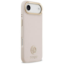 Заредете изображение във визуализатора на галерията – GUESS case for IPHONE 17 Air compatible with MagSafe GUHMP17MPGCRMDEP (PU W/ Grained Strass Logo) pink
