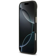 Заредете изображение във визуализатора на галерията – GUESS case for IPHONE 17 Air compatible with MagSafe GUHMP17MPG4SEMCK (PU W/ 4G Stripe) black

