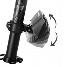 Заредете изображение във визуализатора на галерията – Rockbros LKWD-R1 rear bicycle light with laser and remote control + micro USB cable - USB-A - black
