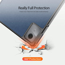 Заредете изображение във визуализатора на галерията – Dux Ducis Domo case with flap and smart sleep for Lenovo Tab M11 - blue
