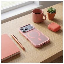 Заредете изображение във визуализатора на галерията – Case for iPhone 18 Pro / 17 Pro Forcell F-Protect Smoke Hybrid Premium compatible with MagSafe pink
