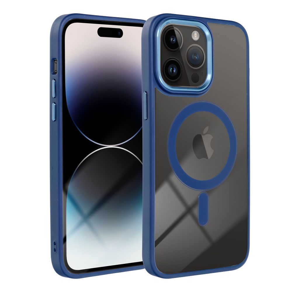 COLOR EDGE MAG COVER case compatible with MagSafe for IPHONE 17 navy blue