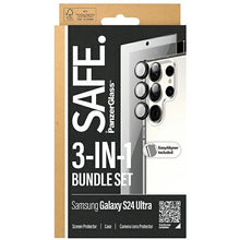 Заредете изображение във визуализатора на галерията – SAFE by PanzerGlass Set Case + Protective Film + Camera Protector for Samsung Galaxy S24 Ultra
