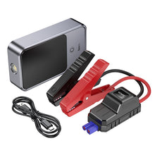 Заредете изображение във визуализатора на галерията – Powerbank 10000 mAh 2,4A 18W with a car jump-start function Hoco QS7 metal gray
