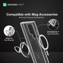 Заредете изображение във визуализатора на галерията – Amazing Thing Minimal Magsafe Grip Ring Case S24UMRMINCL for Samsung Galaxy S24 Ultra transparent
