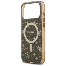 Заредете изображение във визуализатора на галерията – GUESS case for IPHONE 17 Pro compatible with MagSafe GUHMP17LH4DTEW (IML 4G Background) brown
