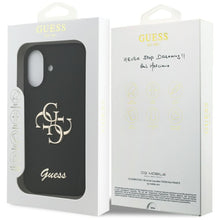Заредете изображение във визуализатора на галерията – GUESS case for IPHONE 17 GUHCP17SSC4GSMK (Silicone W/ Big 4G Script) black

