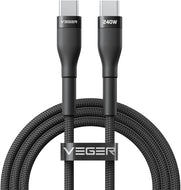 Cable Typ C to Typ C VEGER PD 5A 240W CC03 1,5 m black