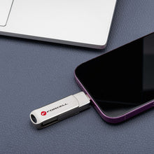 Заредете изображение във визуализатора на галерията – FORCELL F-DATA pendrive Metal 64GB USB3.2 Gen 1 (USB A) silver

