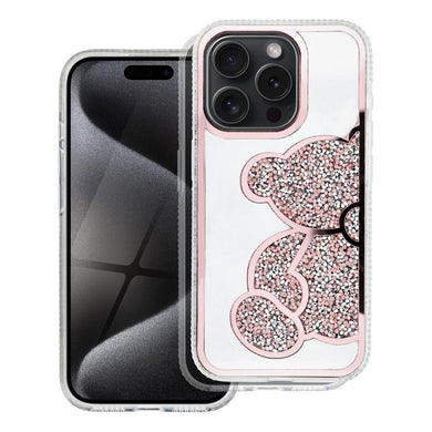 Гръб TEDDY BEAR за IPHONE 13 PRO розов