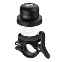 Заредете изображение във визуализатора на галерията – Silver Monkey Tag Bicycle Bell locator in the shape of a bicycle bell - black
