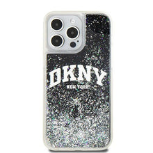 Заредете изображение във визуализатора на галерията – DKNY case for IPHONE 13 Pro Max DKHCP13XLBNAEK (DKNY HC Liquid Glitters W/Arch Logo) black
