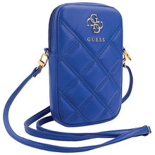 Заредете изображение във визуализатора на галерията – Guess Zip Quilted 4G bag - blue
