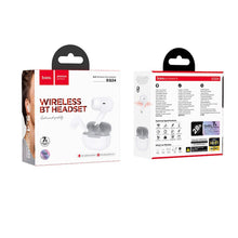 Заредете изображение във визуализатора на галерията – HOCO wireless earphone bluetooth TWS EQ24 white star
