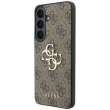Заредете изображение във визуализатора на галерията – GUESS case for SAMSUNG S26 FE (Leather 4G Metal Logo) brown
