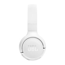 Заредете изображение във визуализатора на галерията – JBL Tune 520BT wireless on-ear Bluetooth 5.3 headphones - white
