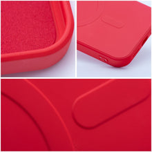 Заредете изображение във визуализатора на галерията – SILICONE MAG COVER case compatible with MagSafe for IPHONE 17 red

