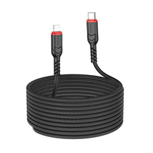 Заредете изображение във визуализатора на галерията – HOCO cable Type C to Lightning 27W X59 3 m black
