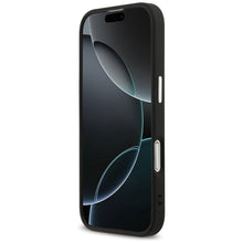 Заредете изображение във визуализатора на галерията – GUESS case for IPHONE 17 compatible with MagSafe GUHMP17SP4TSRCMK (PU 4G W/Triangle Logo SL) black
