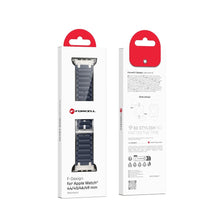 Заредете изображение във визуализатора на галерията – FORCELL F-DESIGN FA06 silicone strap for APPLE Watch 42 / 44 / 45 / 49 mm blue
