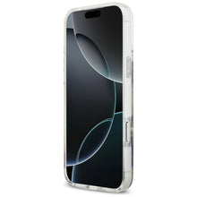 Заредете изображение във визуализатора на галерията – GUESS case for IPHONE 17 Pro Max compatible with MagSafe GUHMP17XRBFGFGMU (Resin Flowers and Glitter) purple
