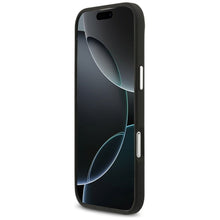 Заредете изображение във визуализатора на галерията – KARL LAGERFELD case for IPHONE 17 Air compatible with MagSafe KLHCP17MPSFDHPOK (FW Grained PU W/ K&amp;C Heads Pins &amp; Logo) black

