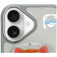 Заредете изображение във визуализатора на галерията – NIMMY case GLASSES COOL CAT compatible with MagSafe for IPHONE 16 gray
