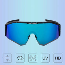 Заредете изображение във визуализатора на галерията – Rockbros SP297 polarizing cycling glasses - black
