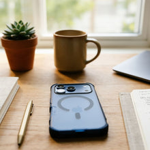 Заредете изображение във визуализатора на галерията – Case for iPhone 18 Pro / 17 Pro Forcell F-Protect BumperX Premium compatible with MagSafe navy blue
