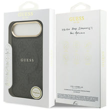 Заредете изображение във визуализатора на галерията – GUESS case for IPHONE 17 Air compatible with MagSafe GUHMP17MP4MSEGCK (PU 4G W/ Classic) black
