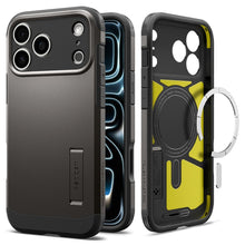 Заредете изображение във визуализатора на галерията – SPIGEN case TOUGH ARMOR T compatible with MagSafe for IPHONE 18 Pro Max / 17 Pro Max gunmetal
