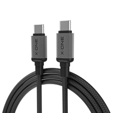 Заредете изображение във визуализатора на галерията – X-ONE TitanFlex data cable - type C to C - 5A max 240W 1,2 m black

