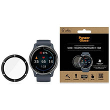 Заредете изображение във визуализатора на галерията – PanzerGlass SmartWatch screen protection for Garmin Venu 2 / Venu 2 Plus / Vivoactive 4 smartwatches - with black frame
