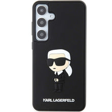 Заредете изображение във визуализатора на галерията – Оригинален гръб KARL LAGERFELD за SAMSUNG S24 KLHCS24S3DRKINK (3D RUBBER IKONIK NFT) черен
